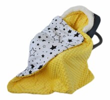 La bebe™ Minky Art.109412 Мягкое двухсторонее одеяло-пледик из микрофибры c капюшоном