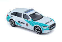 BBURAGO 1:43 automašīnas modelis Audi A6 Avant Lietuvas policija, 18-30415