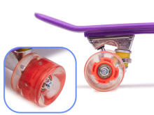 Ikonka Art.KX5375 Fiszka skateboard LED wheels purple