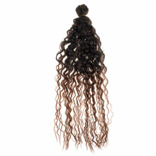 Ikonka Art.KX5081_1 Sünteetilised juuksed kudumine afroloki pruun
