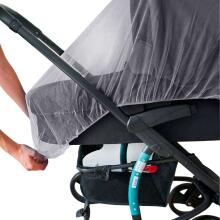 Bebe Basic ™ Mosquito Net Art.KX7851_2 Grey Pram elastic mosquito net 140cm