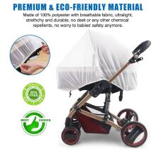 Bebe Basic ™ Mosquito Net Art.KX7851_2 Grey Pram elastic mosquito net 140cm