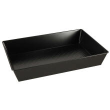 Ikonka Art.KX4465 Textured baking tray for baked goods 36cm x 24.5cm x 60cm black