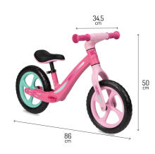 Momi Balance Bike Mizo Art.ROBI00051 Pink Детский велосипед - бегунок с металлической рамой