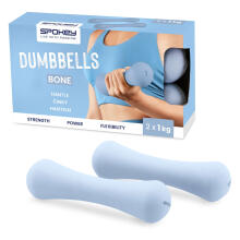 Set of neoprene dumbbells Spokey BONE 2x1 kg