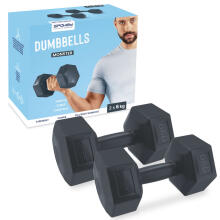 Set of hexagonal dumbbells 2x6 kg Spokey MONSTER