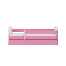 Babydreams bed, pink, without pattern, without drawer, mattress 160/80