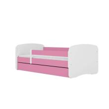 Babydreams bed, pink, without a pattern, with a drawer, without a mattress, 160/70