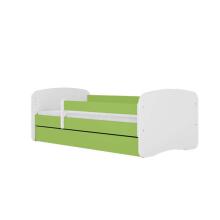 Babydreams bed, green, without a pattern, without a drawer, mattress 180/80