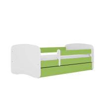 Babydreams bed, green, without a pattern, without a drawer, mattress 180/80