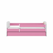 Bed babydreams pink frozen land with drawer with non-flammable mattress 140/70