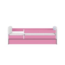 Bed babydreams pink baby elephant with drawer with non-flammable mattress 160/80