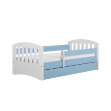 Bed classic 1 blue with drawer with non-flammable mattress 160/80