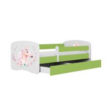 Babydreams green horse bed with drawer without mattress 140/70