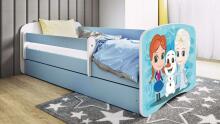 Babydreams blue Frozen bed with a drawer, coconut mattress 160/80