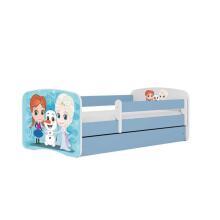 Babydreams blue Frozen bed with a drawer, coconut mattress 160/80