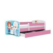 Babydreams pink Frozen bed with drawer without mattress 180/80