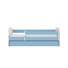 Babydreams blue princess bed on a horse without a drawer, coconut mattress 140/70