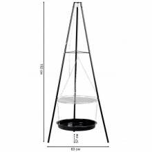 Садовый гриль Садовый камин-гриль с решеткой-треножкой