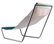 Ikonka Art.KX4508 Folding garden lounger blue + bag