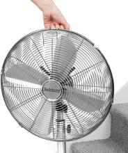 Beldray EH3263VDE chrome pedestal fan