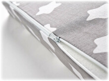 38×60 Wedge Pillowcases – stars grey