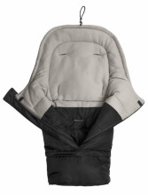 Combi 3in1 Romper Bag – black/grey polar fleece