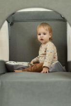 TRAVEL COT WITH BEDSIDE FUNCTION ESTI GRAPHITE