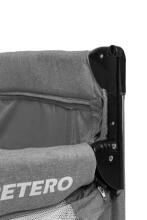 TRAVEL COT WITH BEDSIDE FUNCTION ESTI GRAPHITE