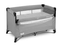 TRAVEL COT WITH BEDSIDE FUNCTION ESTI GREY