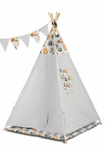 TIPI TENT RACCOONS GREY