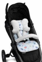 Minky Deluxe Liner to Pushchair – CHAMELEONES BLUE 