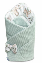 BABY WRAP/BABY BUNTING WAFFLE - DEERS MINT