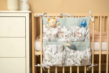 BED ORGANIZER WAFFLE - DEERS MINT