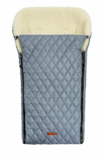 QUILTED WOOL ROMPER BAG GRAPHITE