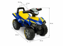 RIDE-ON QUAD GOODYEAR RED