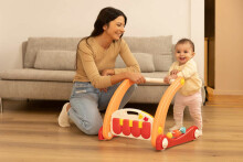 2IN1 WALKER WITH MUSIC MAT PINK