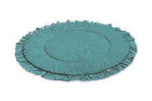 VELVET FLOUNCE PLAY MAT EMERALD