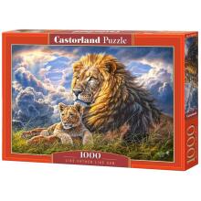 Ikonka Art.KX3702 CASTORLAND Puzzle 1000el. Like Father Like Son