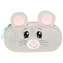 Ikonka Art.KX3768_1 Padded sachet pencil case with flap mouse