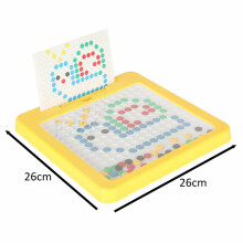 Ikonka Art.KX3858 Magnetic montessori board dots yellow