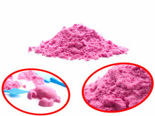 Ikonka Art.KX9511_2 Kinētiskās smiltis kastē 2kg veidnes rozā krāsā