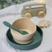 La Bebe™ Basic  Silicone Spoon Art.169082 Misty Green  Lusikaga pehme silikoon(1tk.)