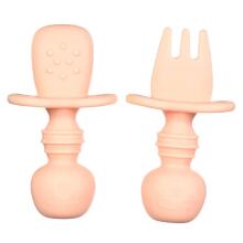 La Bebe™ Basic  Silicone Fork Art.169086 Old Rose  rožės minkštas silikoninis šaukštas (1 vnt.)