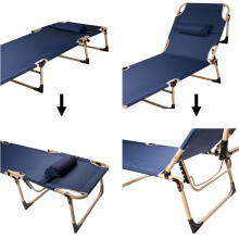 Ikonka Art.KX3909 Folding tourist field bed canada 193 cm navy blue