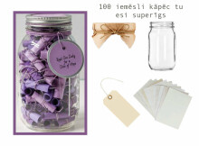 THE BEST GIFT IDEAS -100 reasons you are amazing ART.169408 Creative glass jar with papers