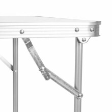 Tūristu galds, piknika galds, saliekamā virsma, 80x60 cm, balts