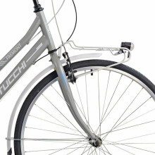 Pilsētas velosipēds Stucchi 28 FreMont Lady sudrabs (Rata izmērs: 28 Rāmja izmērs: L)