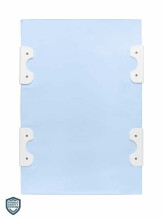 Stiffened Changing Pad WITH SAFETY SYSTEM - ANIMALS HIPPO BLUE