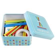 Wooden pick up sticks game in a tin, Rex London